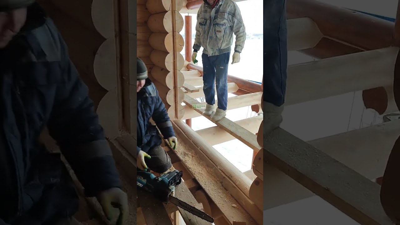 Подготовка проема в деревянном доме для последующей установки окна